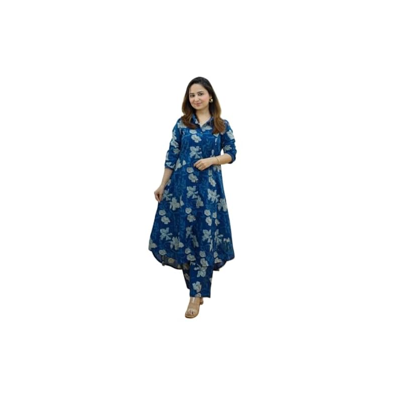 GRECIILOOKS Womens ALine Rayon Regular Fit Kurta Set ( , XLarge)
