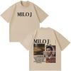Rapper Milo J La Vida Era Mas Corta Tshirts Men Women Fashion Hip Hop Oversized T Shirt Cotton Short Sleeve Tee Shirt Streetwear