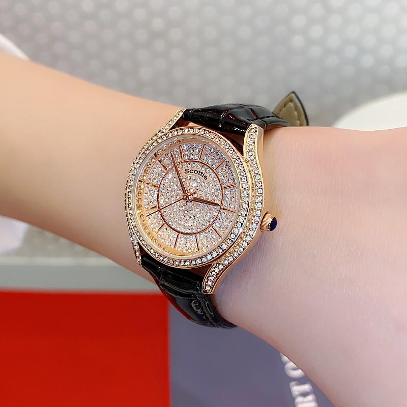 Diamond Watch Women'S Personality Fashion Gypsy Watch Femininity Small Dial Wind Leather Strap