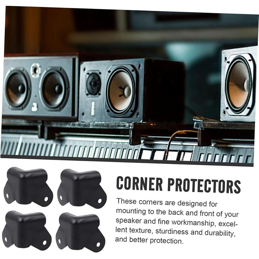 Black Speaker Corner Protectors Iron Speaker Wrap Angle Corner Covers  Speaker Accessories
