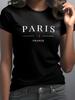 Damen Sommerkleidung kurzer Stil Damen T-Shirt mit Rundhalsausschnitt elegant und lässig Damenbekleidung Grafik-T-Shirts
