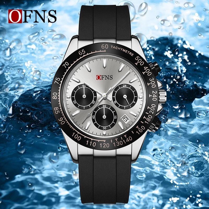 Fashion Men's Quartz Watch Three Eye Six Needle Chronograph Waterproof Night Light Fashion Men's Quartz Watch