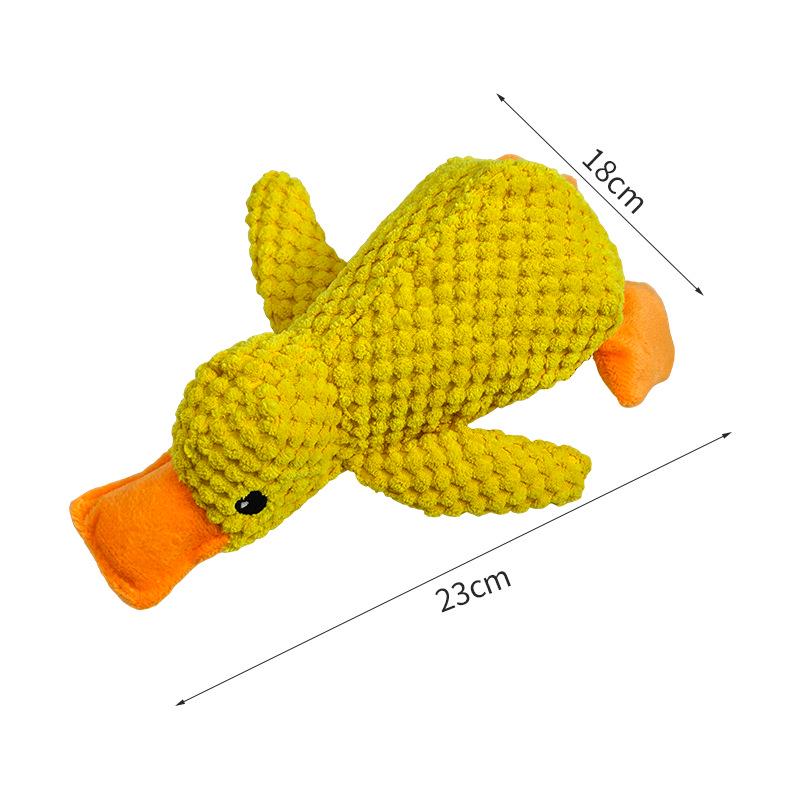 Squeaky Stunt Duck Dog Toy - Plush Chew & Sleep Companion for Pets