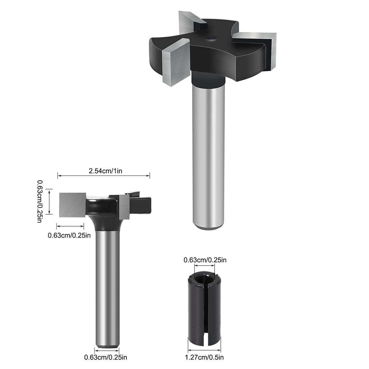 

Фреза с 4 лезвиями для прорезания Т-образных пазов, фрезерный станок с ЧПУ для обработки досок из обрезков, твердосплавный рубанок, деревообрабатывающий инструмент с ручкой 1/2 дюйма