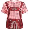 T-shirt da uomo a maniche corte con girocollo e stampa 3D, taglie forti, T-shirt casual estiva