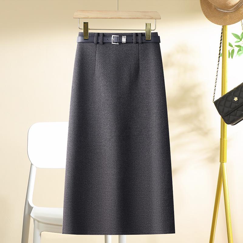 

Женская серая шерстяная юбка миди А-силуэта - Высокая талия, Стройнящая, Профессиональная Зима 2024 XXL [125-135 lbs] серый