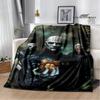 hellraiser horror print blanket picnic blanket thin blanket flannel soft and comfortable home travel bed blanket birthday gift