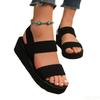 Fashion Women's Sandals 2025 Summer Fashion Platform High Heels Beach Women's Comfortable Wedge Shoes Outdoor Soft Soled Women's Shoes