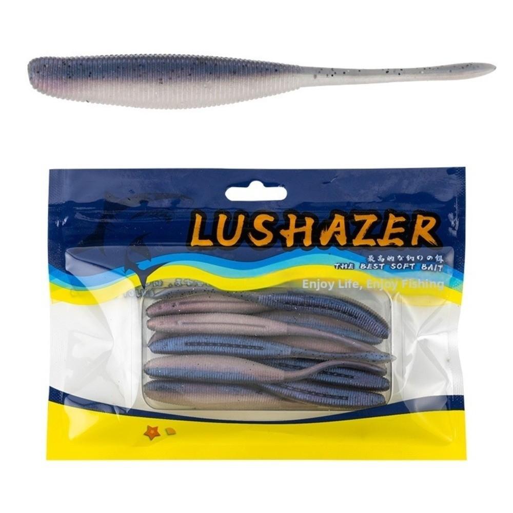 Confezione da 10/18 pezzi Lunghezza 75mm/100mm Esca Morbida Esche da Pesca Esca Morbida Realistica Pesca in Acqua Dolce