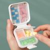 Desktop Mini Seven-Day Pill Organizer with Lid - Portable, Sealed Medicine Storage Box