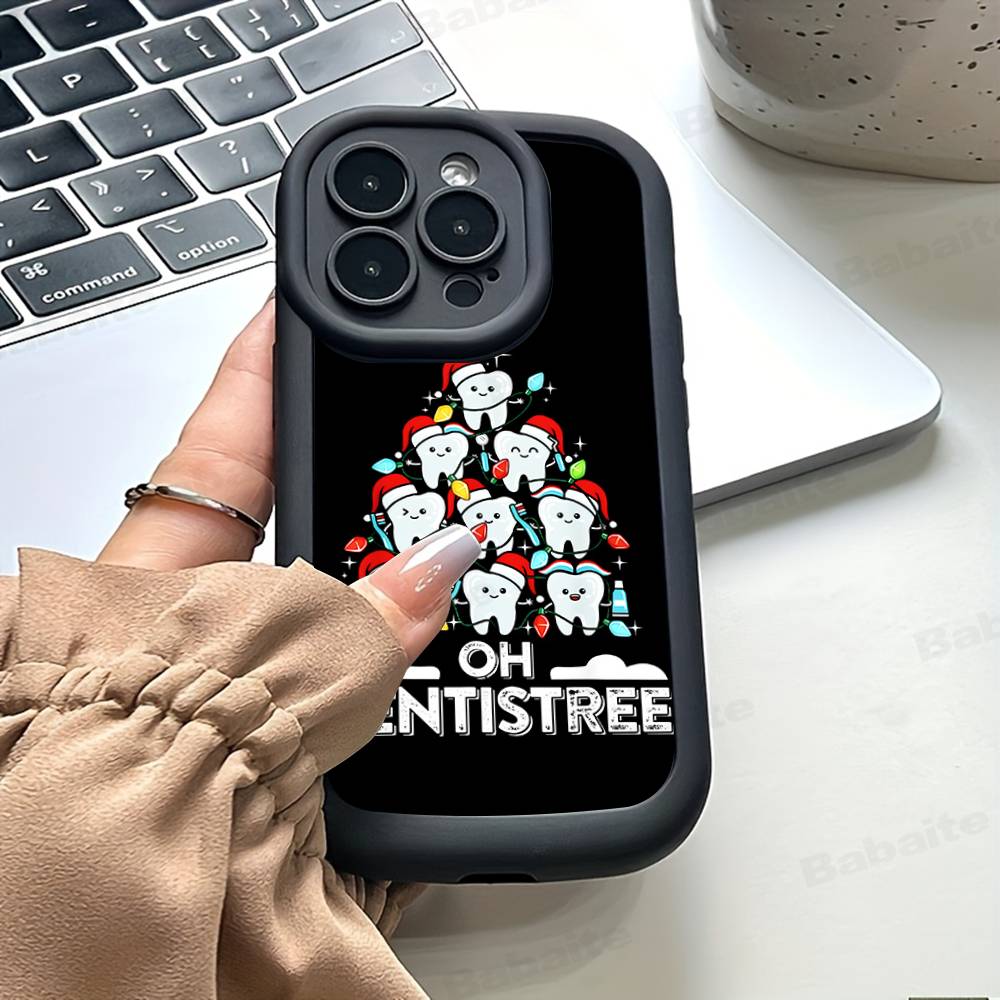 

Cute Dentist Teeth Phone Case For IPhone 16 15 14 Plus 13 12 11 17 Pro Max Pro Soft Cover iPhone 11 pro