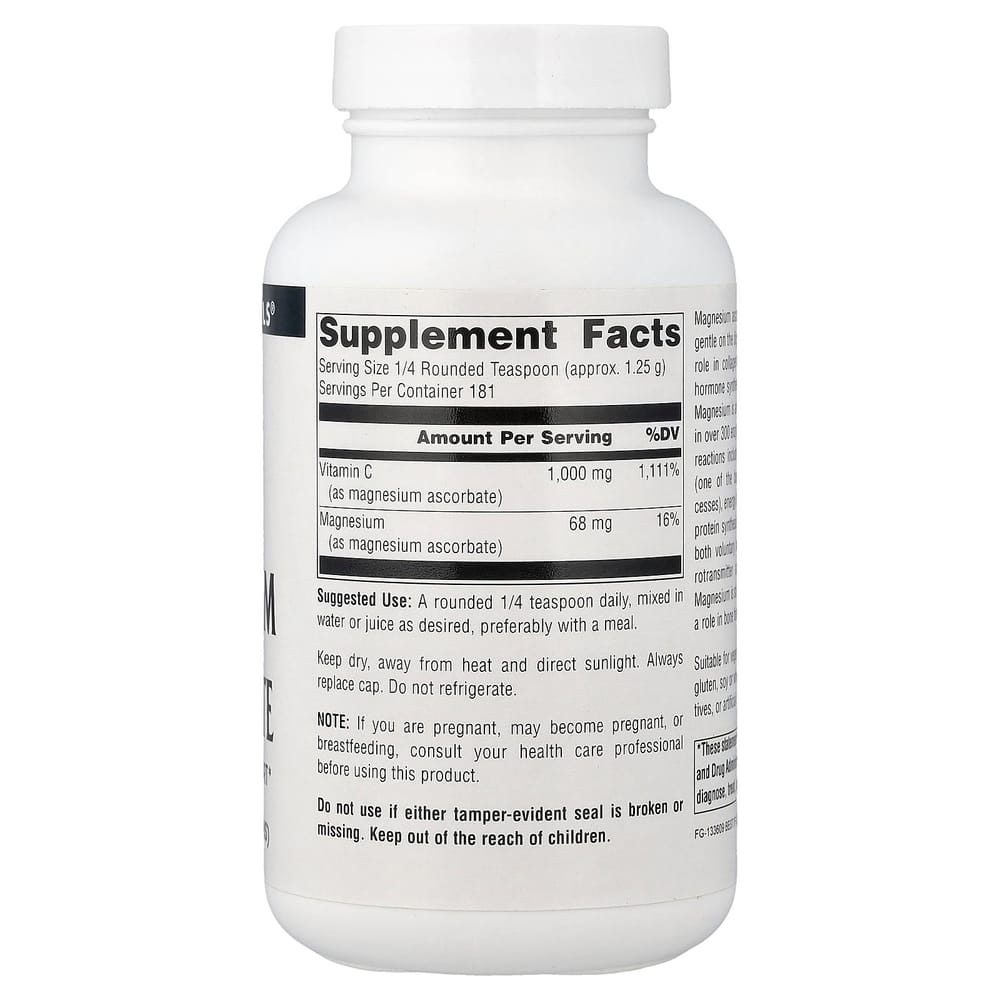 Source Naturals Magnesium Ascorbate Powder 226.8g (8oz)