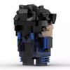 Modelo de personagem de animação Nightwing MOC Brickhead Building Block Model Building Toy Gift