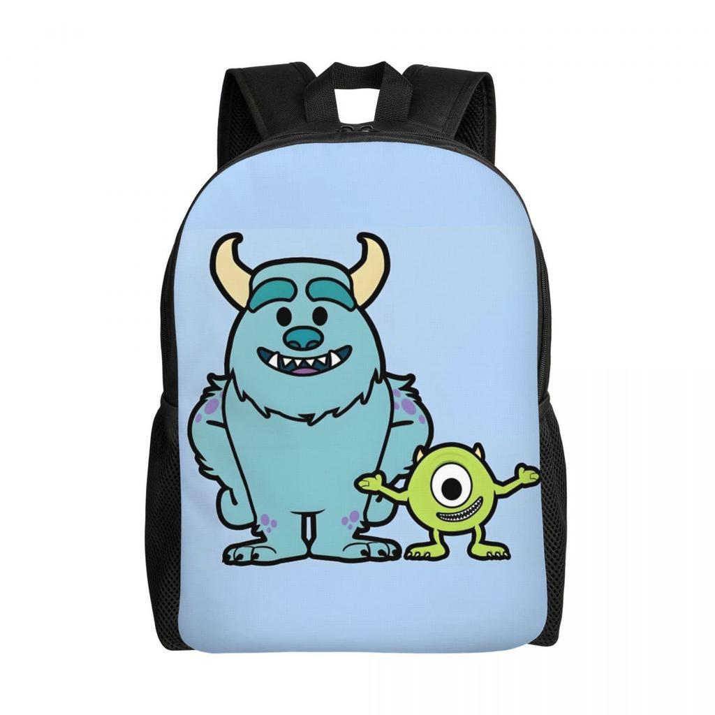 Zaino Mike Wazowski Uomo Donna Casual Borsa per Libri per College Scuola Borse Mostro Carine