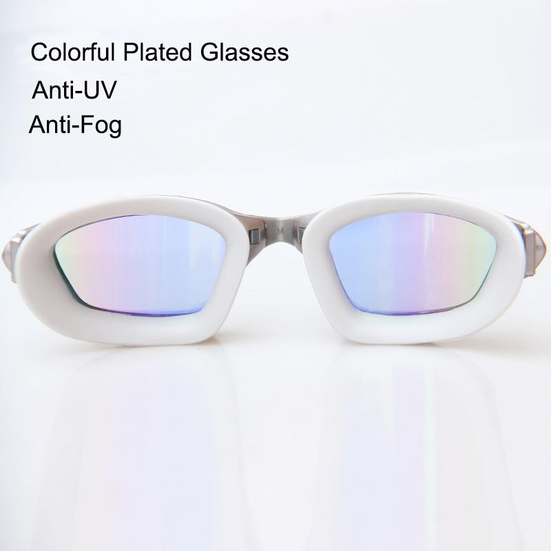 Professional Swimming Goggles Anti Fog UV Plating Lens Waterproof Adjustable Swimming Glasses Eyewear men women