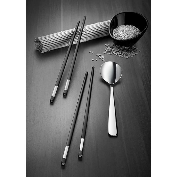 Set De Baguettes Et Cuillères - ZWILLING - 10 Pièces - Plastique Et Acier Inoxydable - Couleur Rouge - Élégant