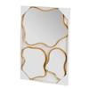 Set Of 3 Gold Wall Mirrors.