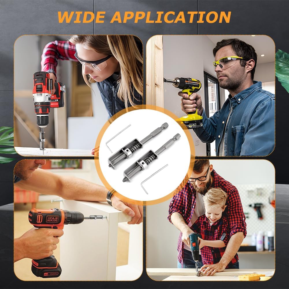 Screw Holder Drill Bit Phillips Anti-Drop Screwdriver Bit Fixing Clamp Set Suitable for Electric Drills Adapter Tool DIY Repair