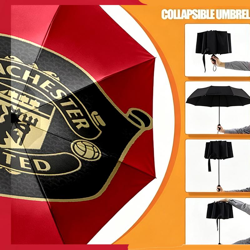Football United F.C Print Umbrella Automatic Opening/ Closing - Portable Foldable Design - Daily use for Travel/Outdoor - Gift for Birthday