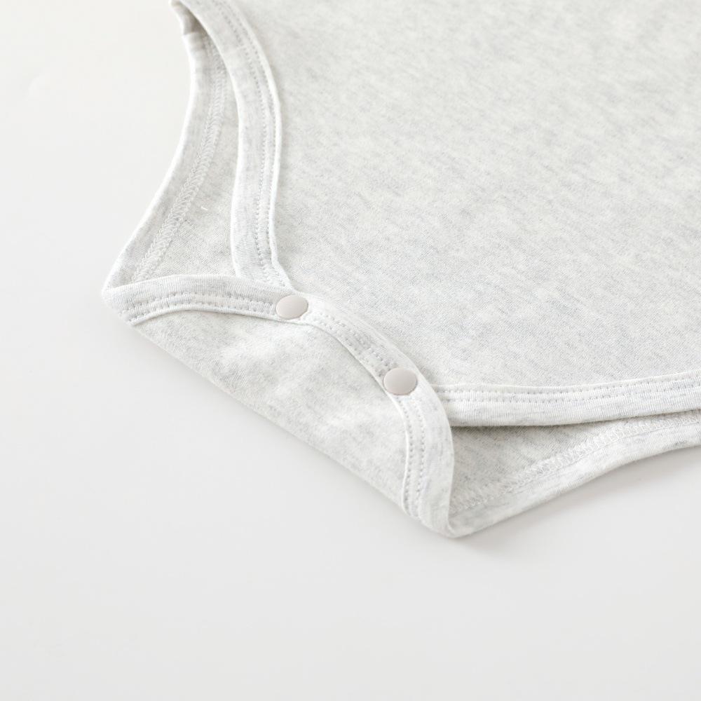 Miękki Welurowy Jednoczęściowy Kombinezon dla Niemowląt Unisex na Jesień/Zimę - 280g Trójkątny Body dla Noworodka Klasa A