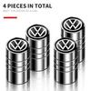 2025 Hot Car Metal Wheel Tire Valve Caps Dust Capwith Car Accessories For Volkswagen VW GTI Rline R Polo Golf MK8 Passat Magotan