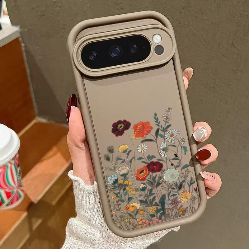 

Защитный чехол «Ретро цветы» для Google Pixel 9 Pro XL - Чехол 8A в 7 шагов Pixel 9 коричневый