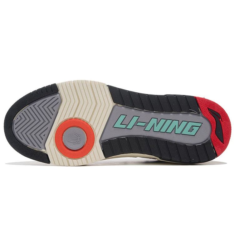 Li Ning Rookie Comfortable Soft Elastic Low Top Retro Basketball Shoes Men Sneaker Black Gray ABCS003-2