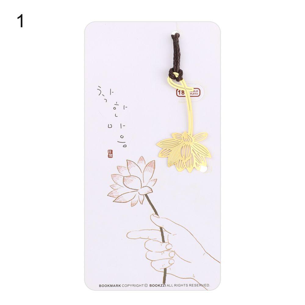 Office Supplies Creative Exquisite Gold-plated Metal Metal Bookmark Hollow