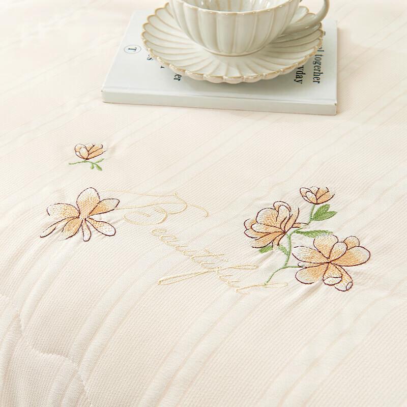 Grace Cloud-Feel Embroidered Antibacterial Summer Quilt