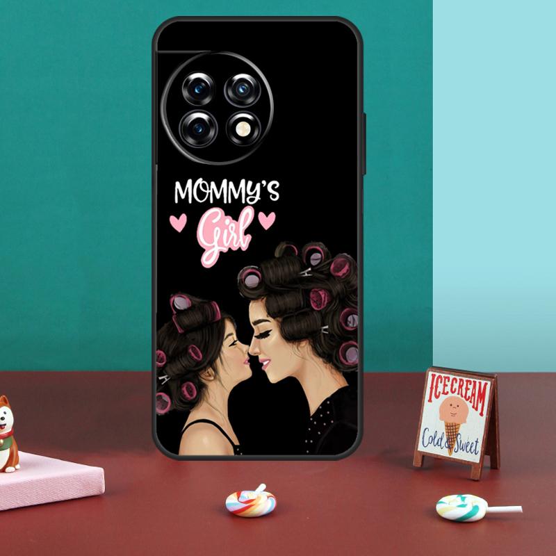 Super Dad Mom Baby Girl Twin Case For OnePlus 11 8 9 10 Pro 8T 9R 9RT 10T OnePlus Nord 2 2T CE 3 Lite N30 N20 N10 Cover