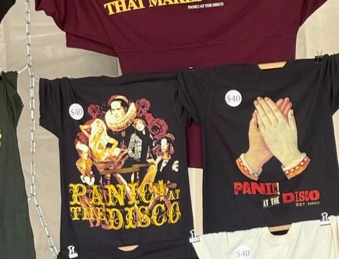 Panic At The Disco Tour Merch 2025 at When We Were Young Festival TShirt Reprin Unisex T-Shirt S