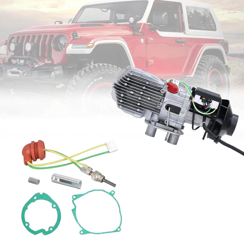 5Pcs Car 12V Glow Plugs Set Car Air-Diesel-Gasket+Ceramic Glow Plug Kit For Chinese Diesel Heater 5-8KW