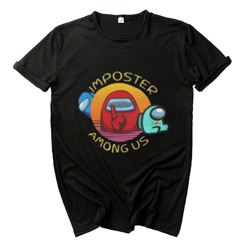 

Мужская Женская Взрослая Игровая Футболка Самозванец Игровые Топы Футболка Black,XL