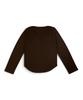BORN SLIPPY Crystal Cross Layered Long Sleeve Tee (Brown)