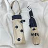 OIMG Ultralight Wooden Handle Folding Sun/Rain Umbrella