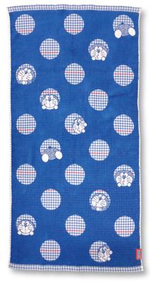Kusunokibashi Monori Badetuch Doraemon Vichy Jacquard 60 x 120 cm Blau Ca.. A-90338-11-B