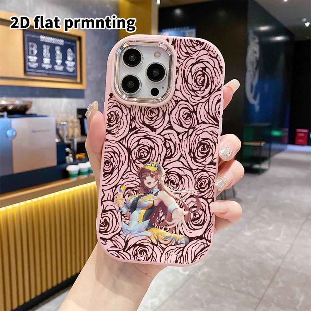 Phone Case: 2D Flat Design Suitable for iPhone 18 17 16 15 14 13 Pro Protective Case, Couple Style, Energetic Sweet Girl, Christmas and Halloween Gift