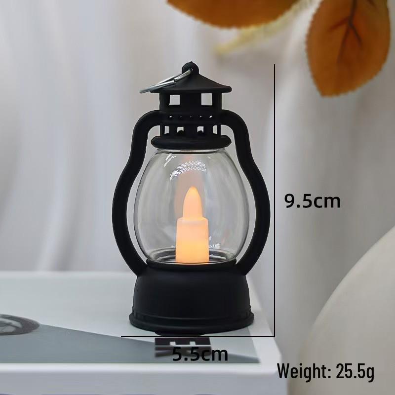 Vintage LED Kerosene Lamp: Electronic Candle Light for Christmas, Halloween, Bar, and Festival Decor