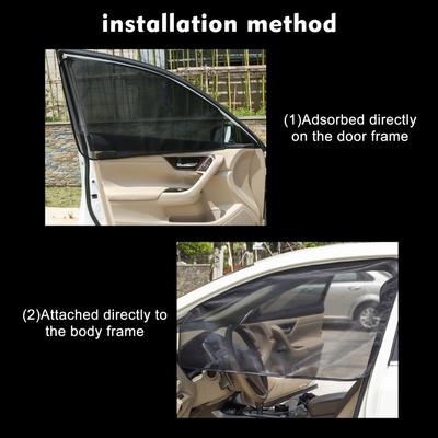 Auto-Sonnenschutz, universeller magnetischer Netzvorhang, atmungsaktiv, Anti-direkte Sonneneinstrahlung, Auto-Fenstervorhangabdeckung