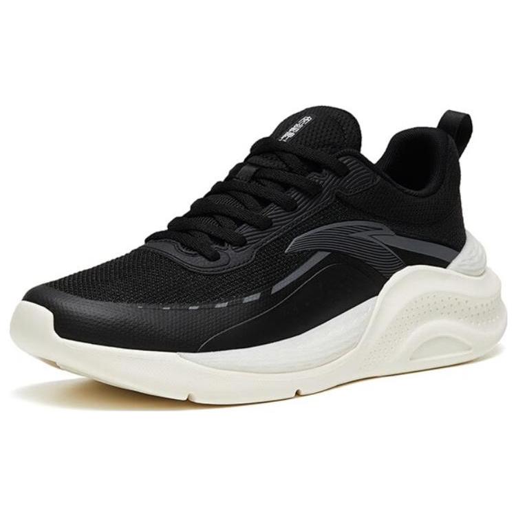 New Anta Anti Slip Wear Resistant Low Top Training Shoes Men's Black Gray 112327718-2