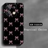Bow Cute Pink Design Ins Girl Phone Case For Redmi Note 14 13 12 11 Pro Plus S 5G 14C A3 Soft Black Phone Cover