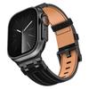 Leather Soft Band for Apple Watch Ultra 3/2 49mm 46mm 45mm 44mm Luxury Men Strap For Iwatch Series 11 10 9 8 7 6 5 4 Se3 Correa