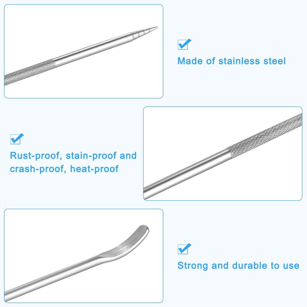 uxcell Stainless Steel Coffee Latte Art Pens, Set of 4, 135mm5.31 inch, Coffee Fancy Tools for Latte and Espresso Decoration