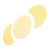 Acrylic Mirror Wall Sticker Sun Half Moon Shape Decorative Background Decal for Home Use