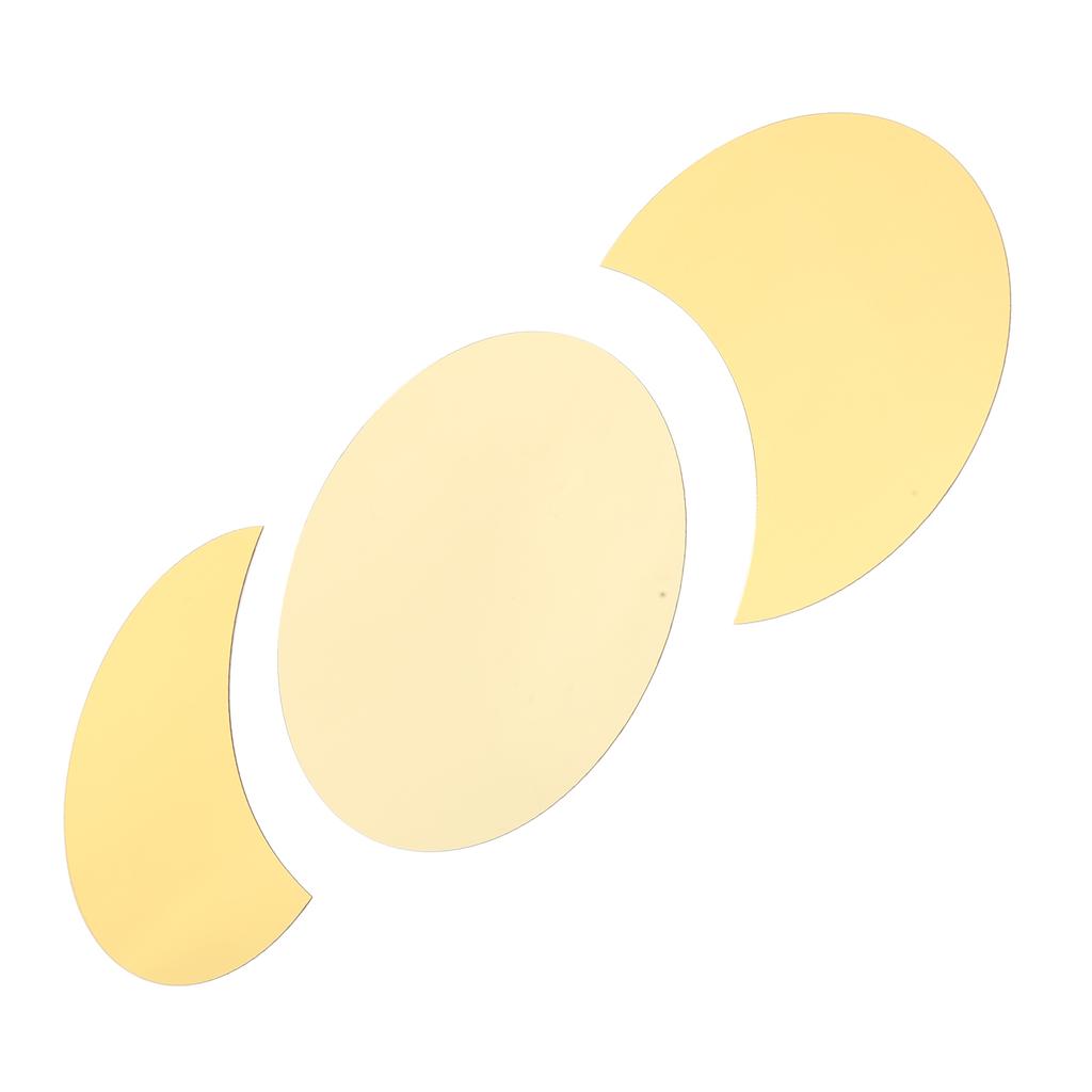 Acrylic Mirror Wall Sticker Sun Half Moon Shape Decorative Background Decal for Home Use