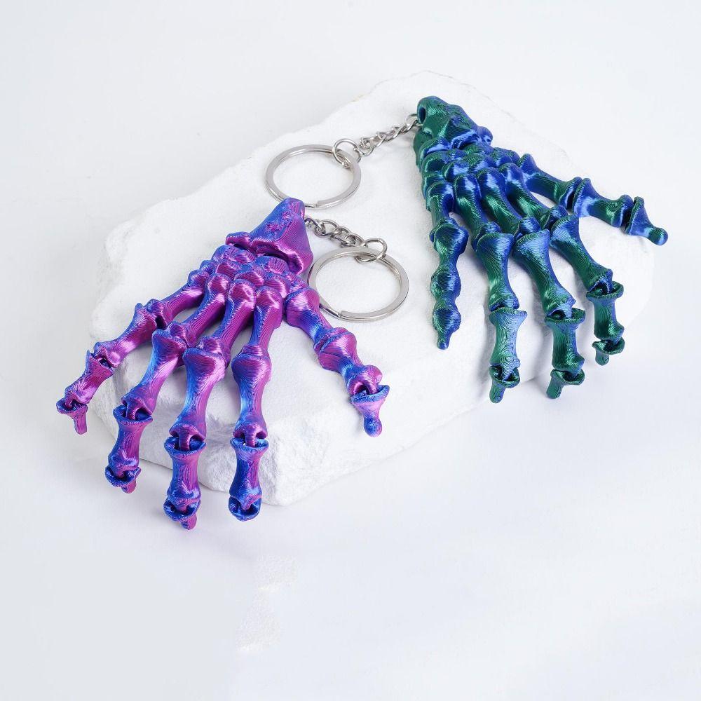 Novelty Skeleton Hand Keychain Creative Skull Hand Key Ring Collectible Toy