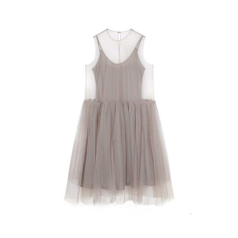 JNBY 2024 Autumn Mesh Sleeveless Dress