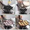 Takoyaki Pan, 14 Holes Aluminum Alloy Aebleskiver Maker NonStick Cooking Baking Cake Mold Tool for Japanese Taiyaki StuffedPancake Appam Paniyaram