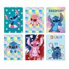 Cute Stitch Cartoon Passport Holder Multi-Functional PU Leather Travel Passport Cover 6pcs