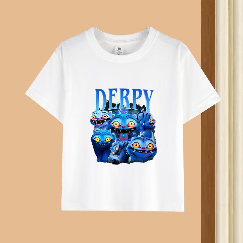 2-13Y Kid T Shirt Cat Printed Kids Clothes Tshirt Tops Tee Boys Girls Baby Tee